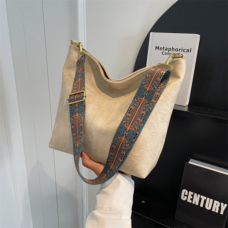 GRETA™ – Vintage Leather Shoulder Bag