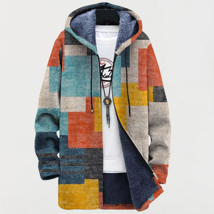 CLEO™ | Geometric Colorblock Hoodie