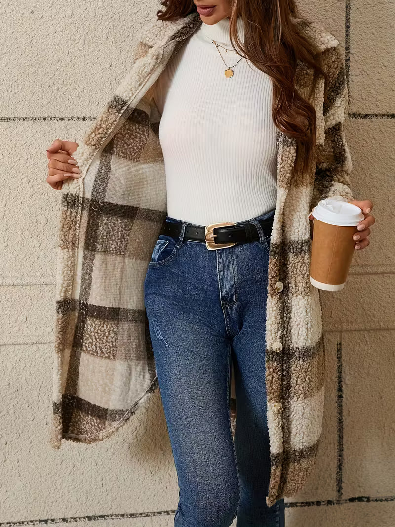 Plaid Pattern Soft Jacket