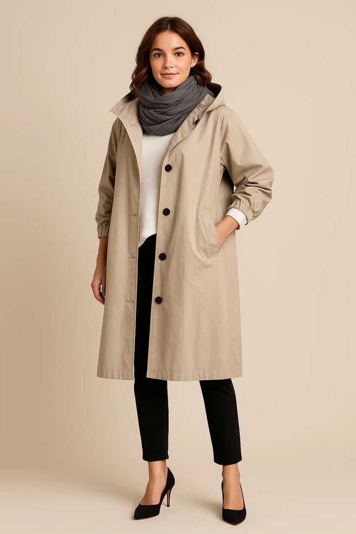 RUBY™ | Trench Coat with Hood