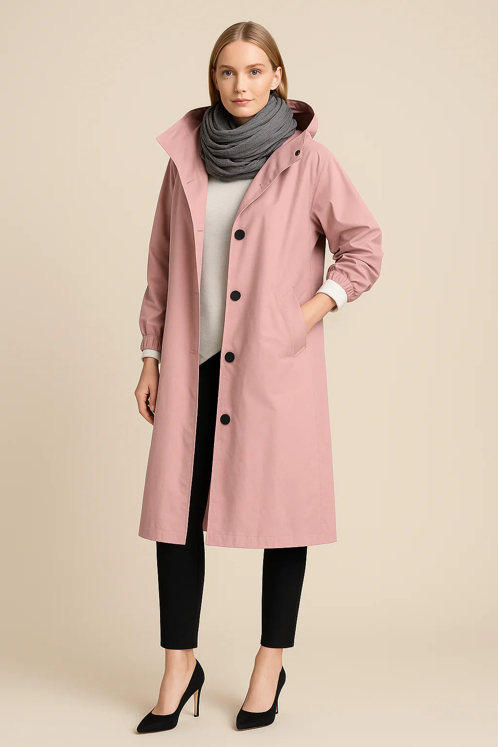 RUBY™ | Trench Coat with Hood